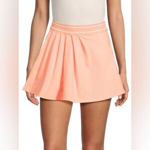 FP Movement by Free People Round Robin Pleated Skort Peach Coral Size Small